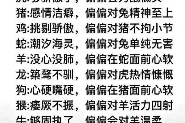 目中无人对应生肖解析：揭示背后的性格特征